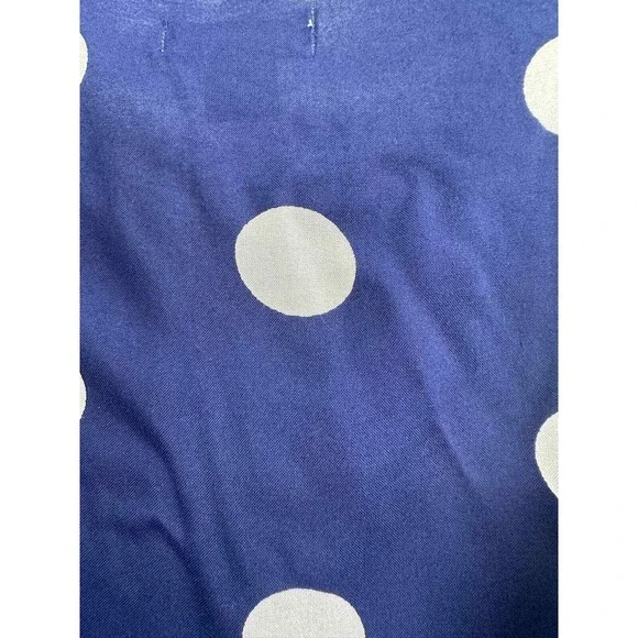 NWT peyton & parker Women's Blue/White Polka Dot Wrap Dress Large - Picture 7 of 9